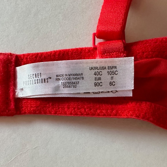 Secret Possessions‎ Red Bra - Size 40C - Picture 5 of 8